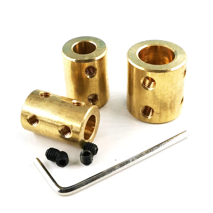 Copper Motor Connecting Shaft Copper Model Accessories Shaft Couplings Rigid Shaft