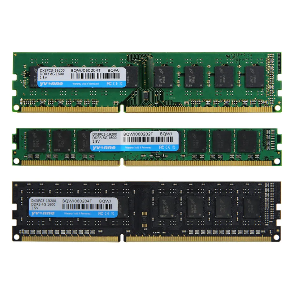 Yvonne DDR3 4 ГБ/8 ГБ 1600 МГц настольная память 8G 4G 1600 МГц 1,5 в ram для Intel/AMD Memoria модуль компьютера ПК Память 240pin DIMM