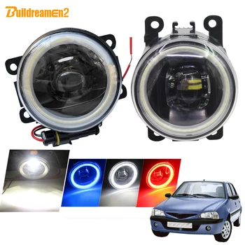 

Buildreamen2 For Dacia Solenza Hatchback Car H11 LED Fog Light Angel Eye Daytime Running Light 12V 2003 2004 2005 2006 2007