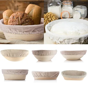 

Various Shapes Fermentation Rattan Basket Country Bread Baguette Dough Banneton Brotform Proofing Proving Baskets