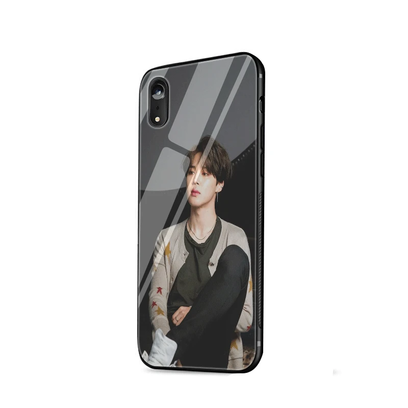 Стеклянный чехол для телефона из ТПУ стекла для Apple iPhone 5 5S SE 6 6S 7 8 Plus XR X XS Max JI MIN