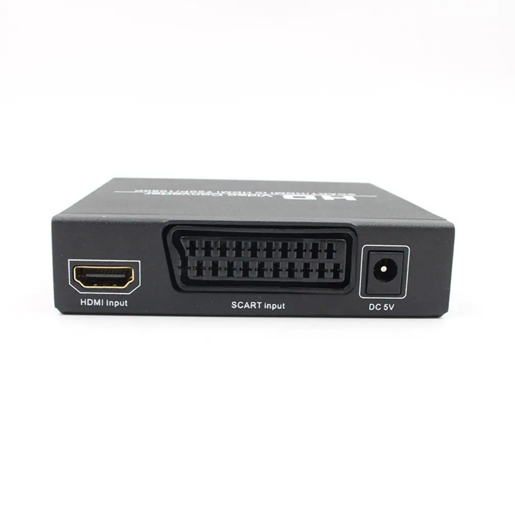 SCART+ HDMI в HDMI конвертер видеосигнала адаптер Поддержка HD 1080 P/720 P для Смарт ТВ ПК ноутбук проектор