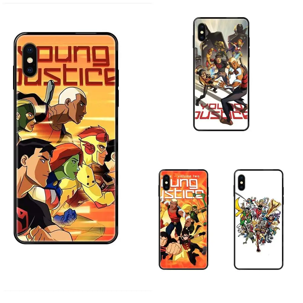 Cartoon Young Justice Poster For Xiaomi Redmi Note 4 5 5A 6 7 8 8T 9 9S Pro Max Cover Style Design Cell Phone Case | Мобильные