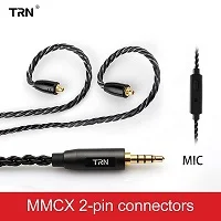 TRN 6 Core 3,5 мм разъем Модернизированный посеребренный медный кабель MMCX/2pin Наушники высокой чистоты с микрофоном для TRN X6/IM2/V90/V80/V30 - Цвет: MMCX With Mic