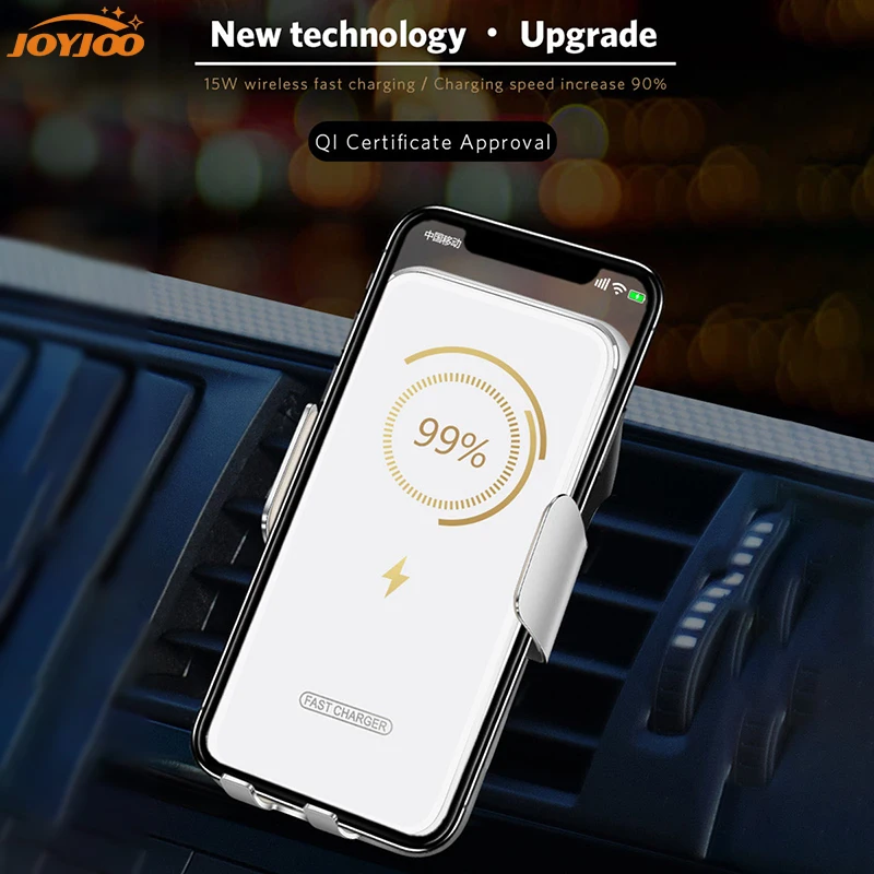 Automatische Sensor Auto Schnelle Drahtlose Ladegerät Air Vent Halterung Handy Halterung Ständer Qi Drahtlose Aufladen