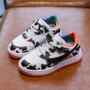 

2020 PU Shiny Bright Skin Leather Girls Shoes Kids Simple Classic Dance Party Wedding Children Flat Loafers boys Sneaker