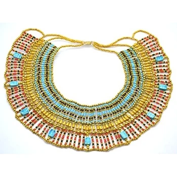 

Horus Artesanía de Egipto Collar pectoral de cuentas, Cleopatra Antiguo Egipto danza del vientre, disfraz,