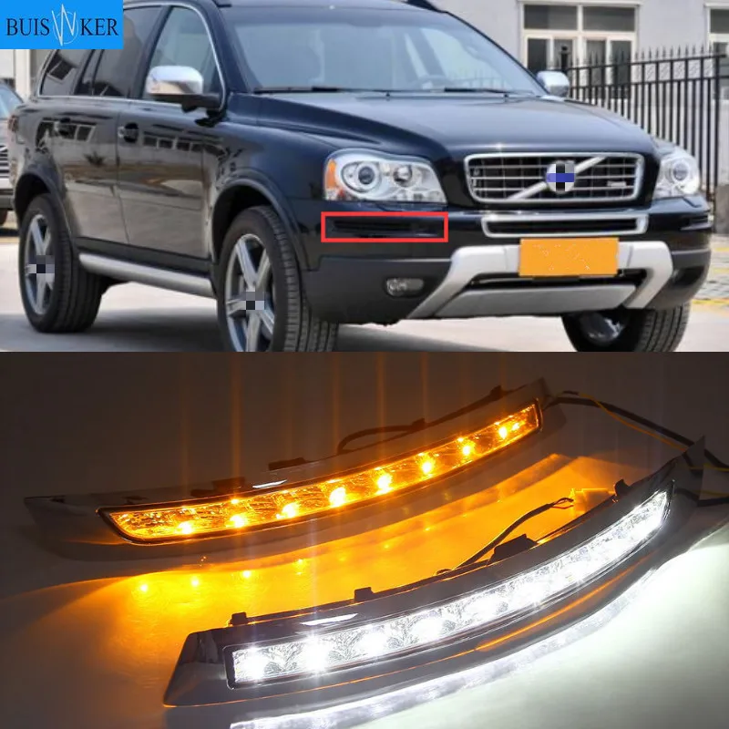1Set For VOLVO XC90 2007 2013 LED DRL Daytime Running Lights Daylight