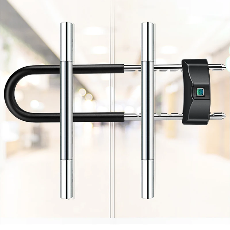 

Tuya Fingerprint glass door lock Bicycle Lock Anti Theft Smart Lock USB Waterproof MTB Door Bike Accessories