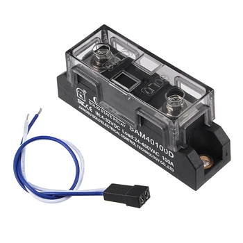 

uxcell 1 Pcs SAM40100D 4-32VDC to 24-480VAC 100A Three Phase Solid State Relay Module DC to AC for Automatic Control Systems