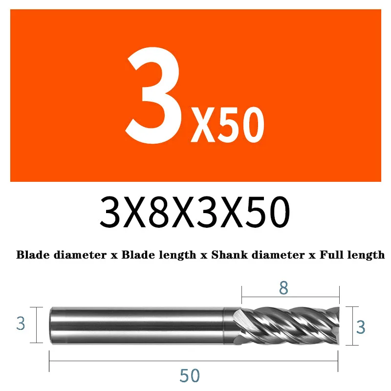 four jaw chuck HRC68 Solid Carbide End mills 4 Flute Tungsten Stainless Steel Titanium Alloy Special Milling Cutter Machining Center CNC Tools heavy duty bench vise Machine Tools & Accessories