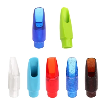 

Plastic Alto Sax Saxophone Mouthpiece Cap Protection Musical Instrument Accessory 3.54x1.10inch