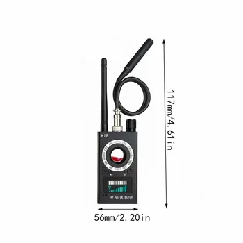 Anti Spy Wireless RF Signal Detector Camera GSM Audio Error Finder GPS Signal Lens RF Locator Tracker Detection 1MHZ-6.5GHZ K18 4