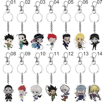 

HUNTER x HUNTER Anime Killua Zoldyck Kurapika Key Chains Cartoon Keychain Cosplay Plastic Pendant Keyring 2020 New