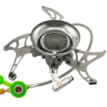 

Split Portable Outdoor Foldable Camping Gas Stove Hiking Picnic Stove Burner Cooking Stove Ultralight Stove Windproof Gas Stove