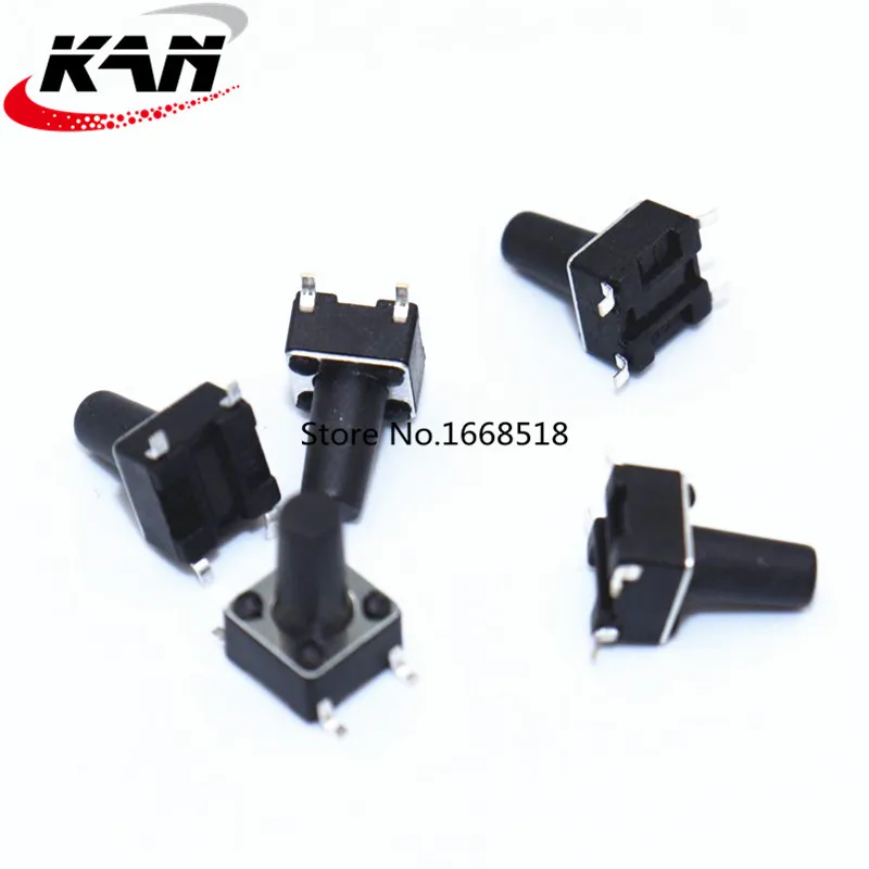 1000PCS/LOT 6* 6* 10MM 4-pin SMD Tact Switch Micro / button switch
