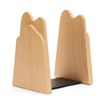 

Wooden Square Mountain-shaped Book Stand Beech Desk Study Book Stand Book Holder Stationery Home Office