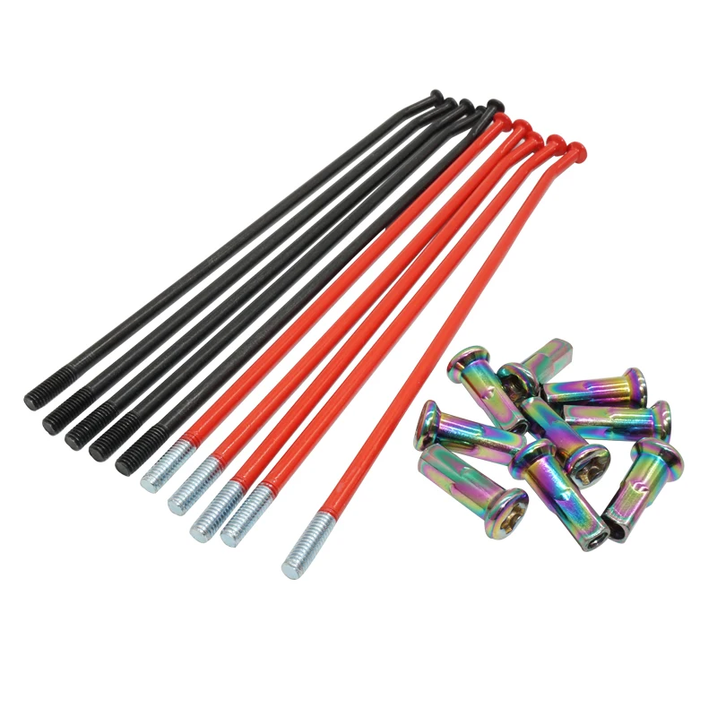 Motorcycle Wire Spokes Wheel Nipples Connector 17 18 19 21 Inch Suitable For CRF KXF YZF WR SXF EXC TC BOSUER M2 M4 KAYO T6 K6 dirt bike wheel spoke