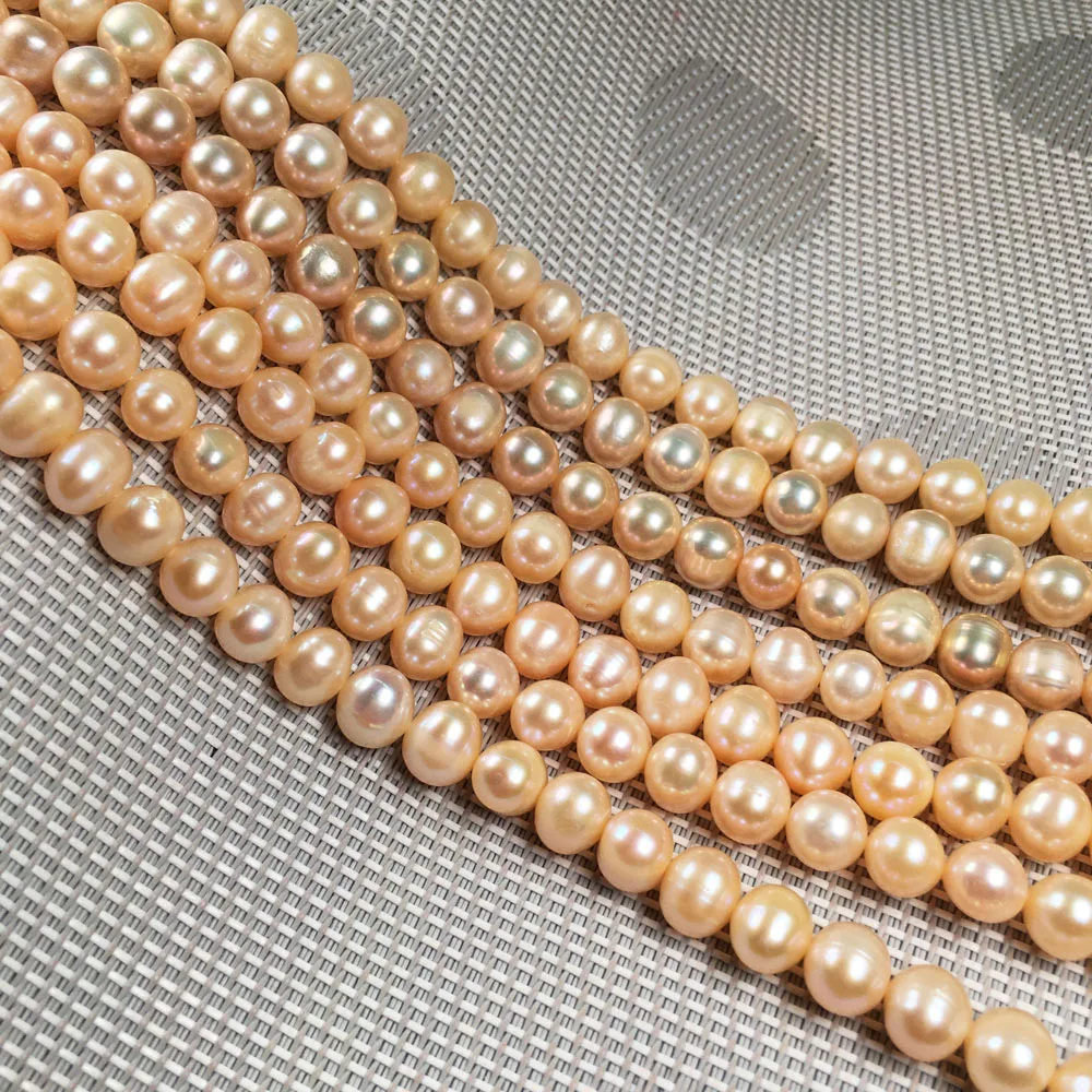 Real Natural Freshwater Pearl Beads Round Spacer Punch Exquisite Loose Bead For Jewelry Making DIY Necklace Bracelet Accessories 6