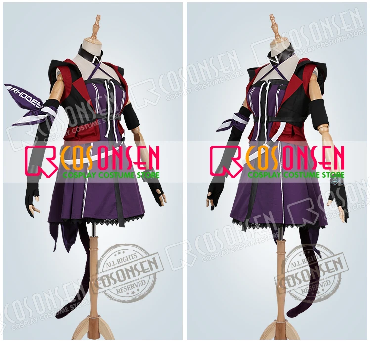 Игра Arknights Melantha косплей костюм женское фиолетовое платье COSPLAYONSEN на заказ