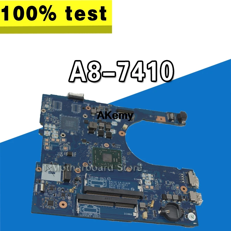 Для Dell Inspiron 5455 5555 ноутбук Mortherboard WithE1-7010 cpu AAL12 LA-C142P материнская плата протестирована работы