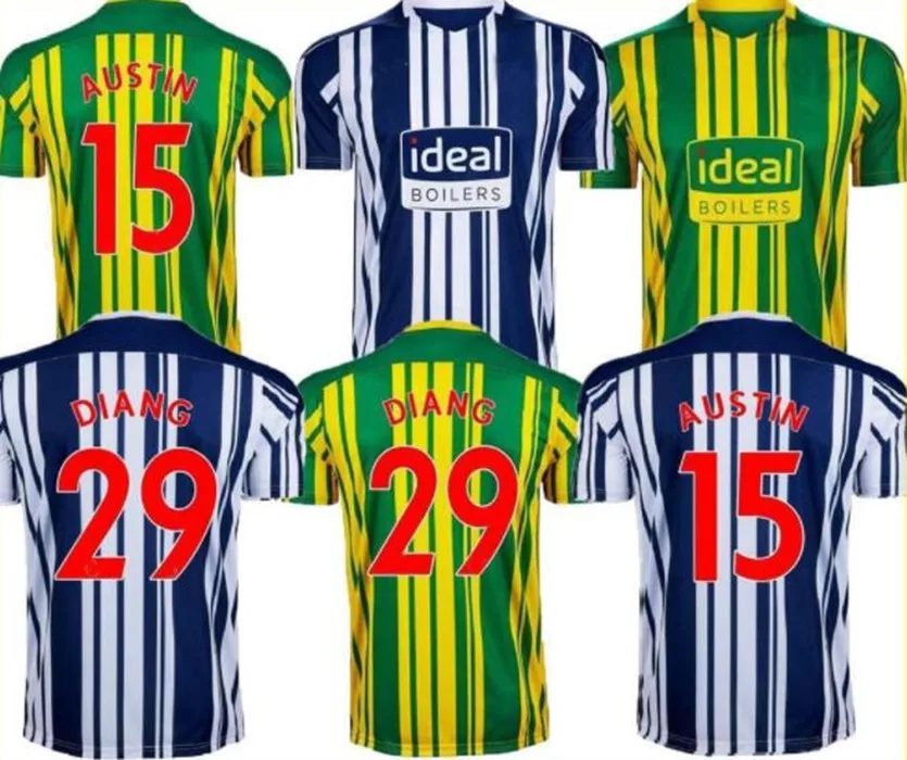 Camiseta de fútbol personalizada de la mejor calidad, ropa para correr, 2021, West brommagic, 20/21