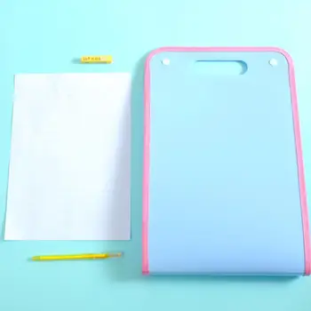 

A4 folder document bag Vertical A4 test paper file supplies office folder Wallet portable Expanding classification S5H4