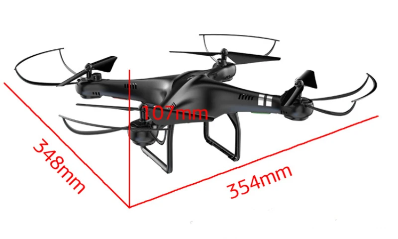 2,4 ГГц Wi-Fi FPV приложение двойной контроль Радиоуправляемый Дрон i352H с стекло-РВ 15 минут Intelliget Hover датчик тяжести один ключ возврата/снятия