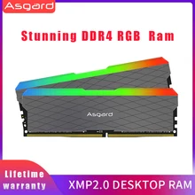 Ram da memória do desktop de ram ddr4 da memória de ram ddr4 da memória do dimm de asagrd w2 seires rgb ram 8gbx2 16gb 32gb 3200mhz ddr4 para o canal duplo do computador