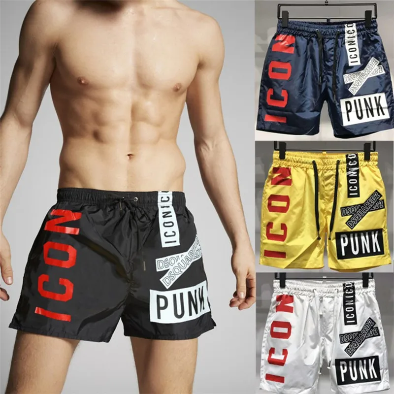 Mejores Ofertas Pantalones cortos de culturismo para hombre, ropa deportiva transpirable de secado rápido para correr, playa, verano, 2021 ezYoMxLJaZ1