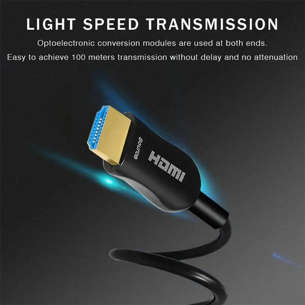 AOC HDMI волоконно оптический кабель Ultra HDR HDMI2.0b 18 Гбит/с поддержка 4K60HZ ARC HDR10