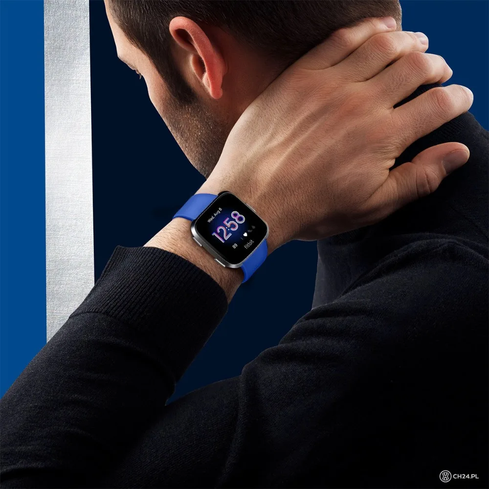 Высококачественный силиконовый безопасный регулируемый ремешок для Fitbit Versa2 Versa Lite, ремешок-браслет, ремешок для часов