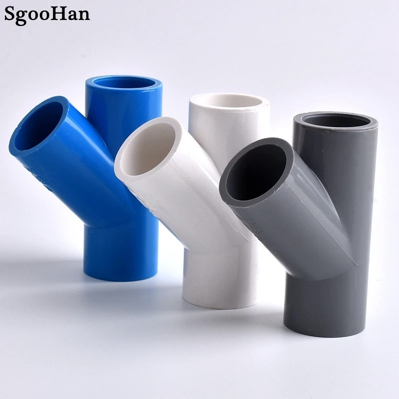 220pcs I.d. 20/25/32/40mm Pvc Pipe Ystyle Tee Connector Garden
