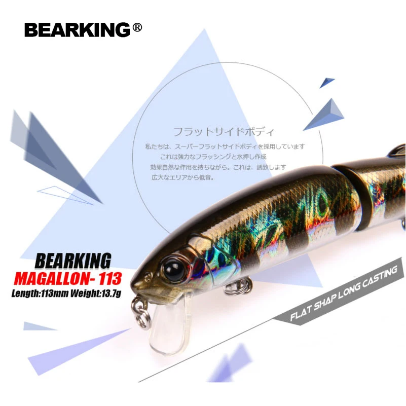 Розничная продажа Bearking 2017 популярная модель рыболовные приманки жесткая наживка