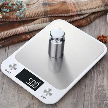 

Digital Multi-function Food Kitchen Scale 5kg/1g Stainless Display scale digital black Electronic scales LCD Steel For Hous U7W5