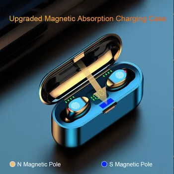 Fluxmob tws E6Sミニインナーイヤーhd通話ワイヤレスbluetooth 5.0イヤホンとマイク充電ボックススポーツヘッドセットすべてのスマート電話