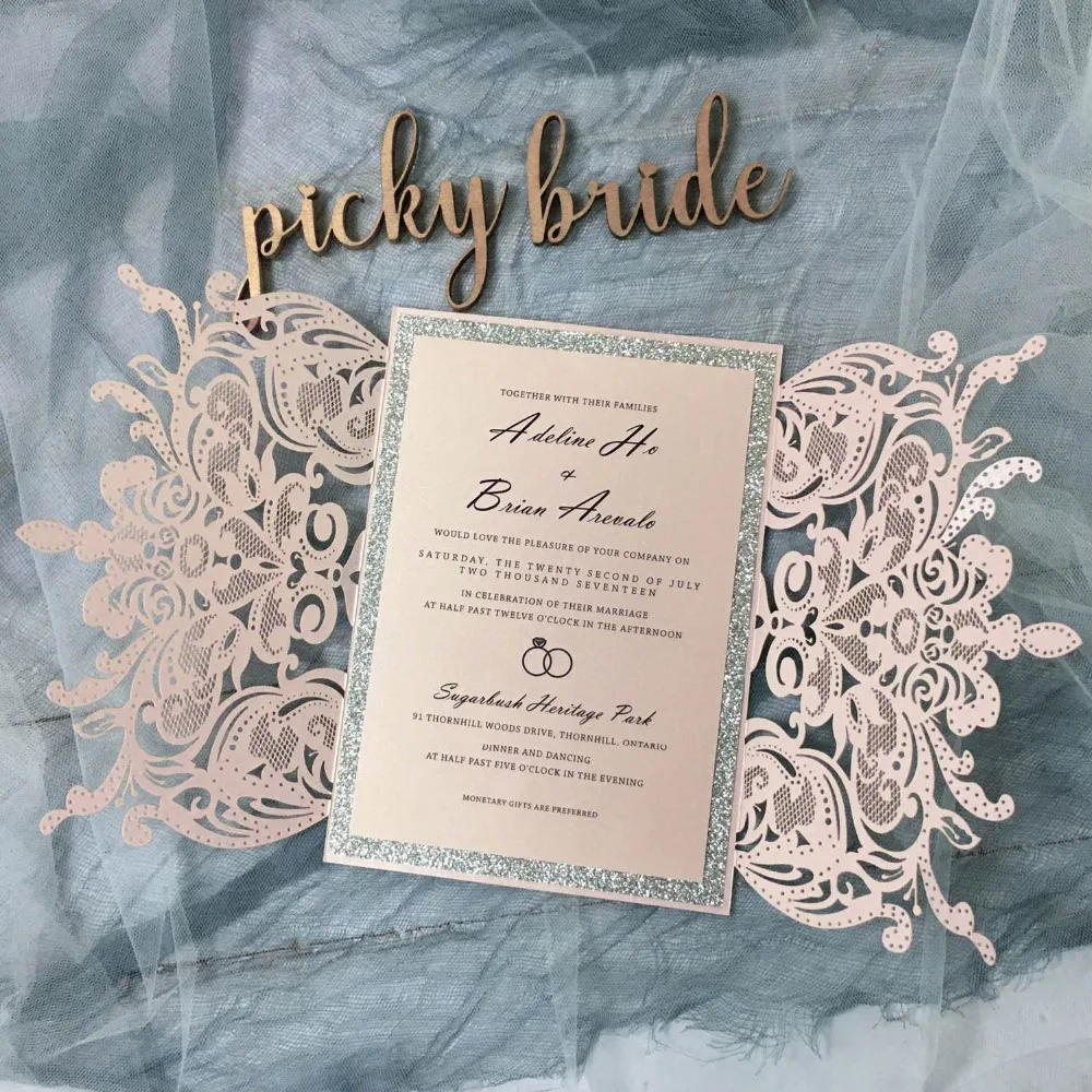 Laser Cut Wedding Invitations