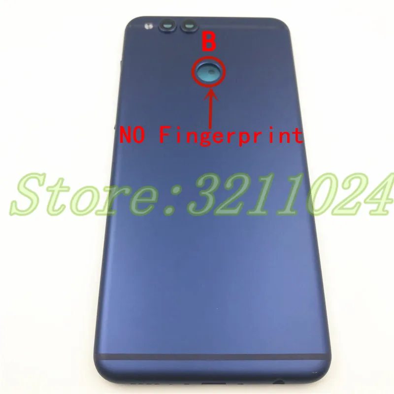 Металлическая задняя крышка для Huawei Honor 7X Φ корпуса аккумулятора + отпечаток