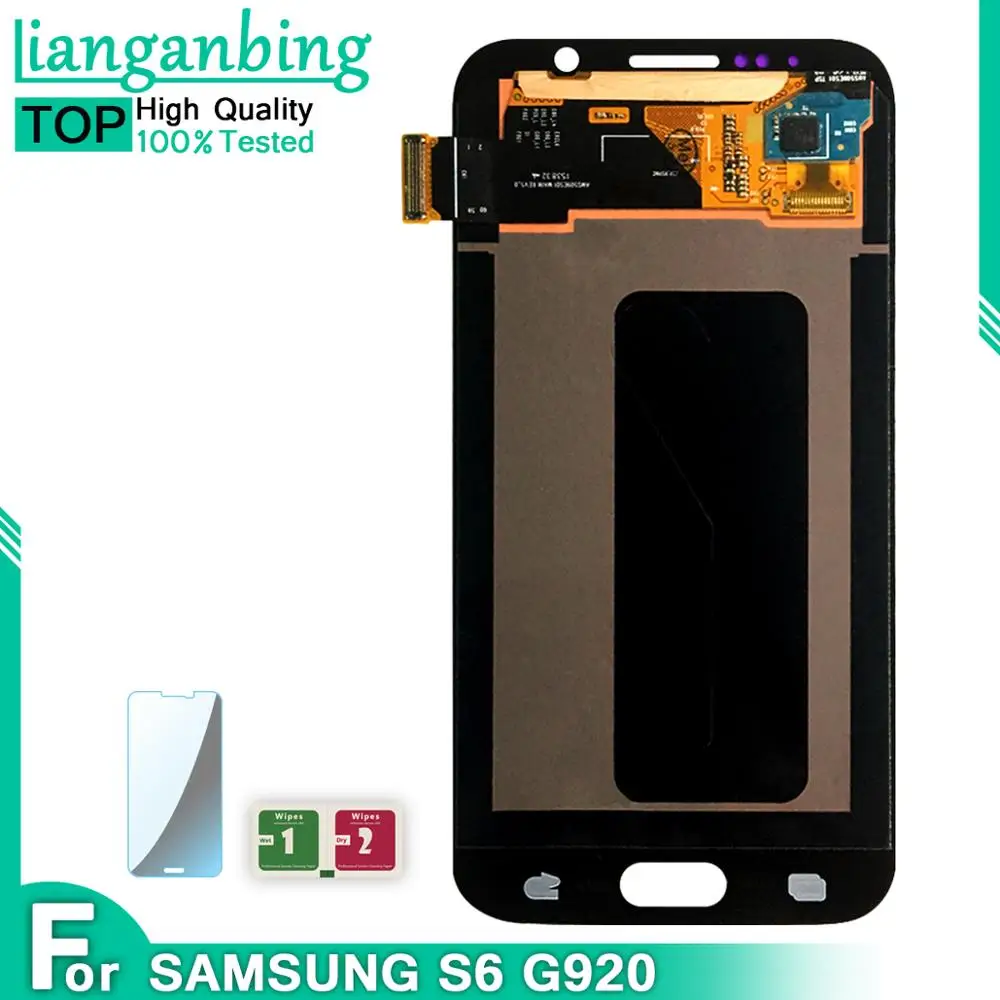 ЖК дисплей Super AMOLED для Samsung GALAXY S6 G920 G920F с сенсорным экраном и дигитайзером в сборе
