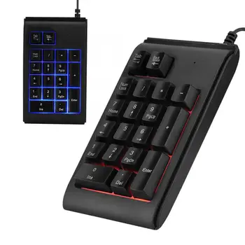 

19-key RGB USB Numeric Wired Keypad Mechanical Touch Feeling 10 Million Clicks Number Pad For Microsoft/Android/iMac systems