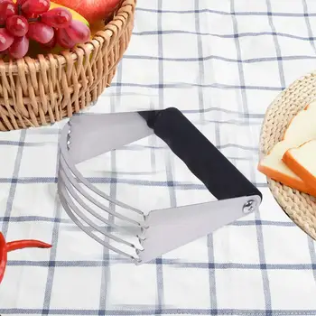

Dough Blender Stainless Steel Pastry Top Professional Chef Pastry Cutter Baking Mixer Powder DIY Cake Spring Cookies