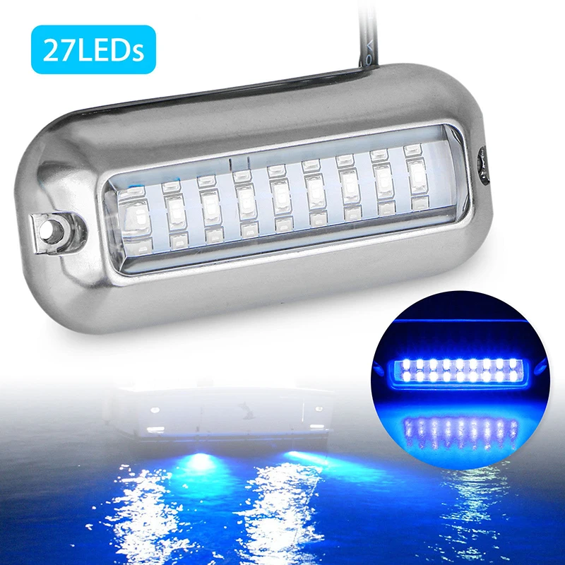Освещение транцевое освещение аксессуары понтон морской 343 лм часть лодка из нержавеющей стали 27-светодиодный