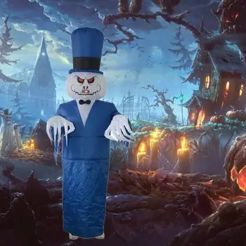 

Inflatable Blue Ghost Costume for Adult/ Teen, Halloween Fancy Dress Up Cosplay Costume Halloween Fancy Dress (Height 4.9-6.4Ft)