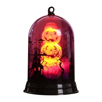 

LED Halloween Pumpkin Lantern Witch Black Cat Shade Sign Lamp For Party Living Room Bedroom Office Decoration Unique Light Gifts