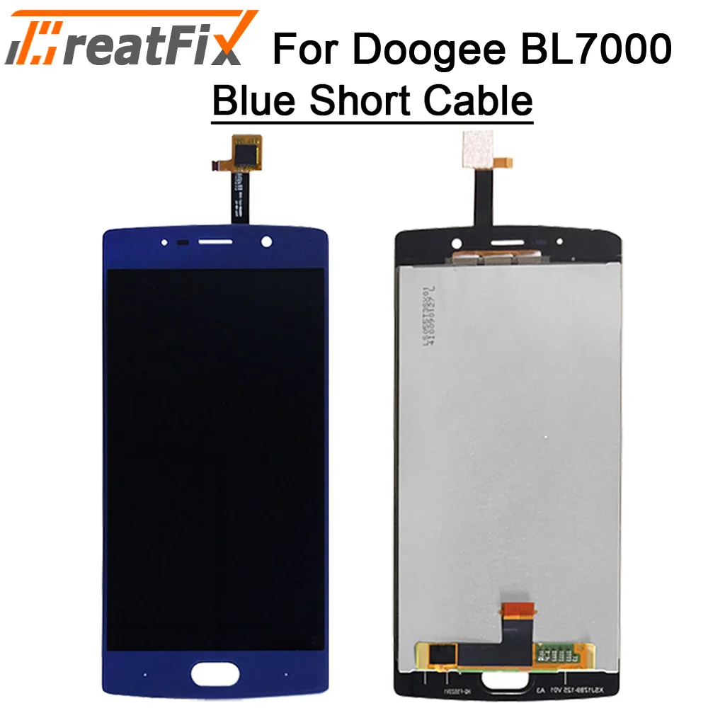 BL7000 Blue Short Для Doogee BL5000 BL7000 ЖК-дисплей и сенсорный экран дигитайзер сборка Замена Для doogee lcd bl12000 BL12000 Pro - Цвет: BL7000 Blue Short