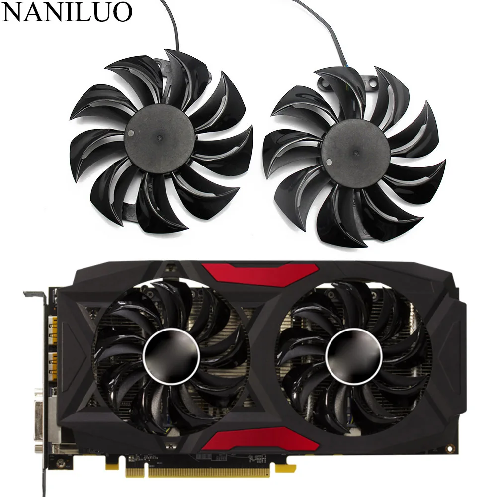 GA91S2U PowerColor Red Devil RX580 GPU охлаждающий вентилятор для видеокарт Radeon Red Dragon AX RX 480 470 580 в качестве сменного вентилятора