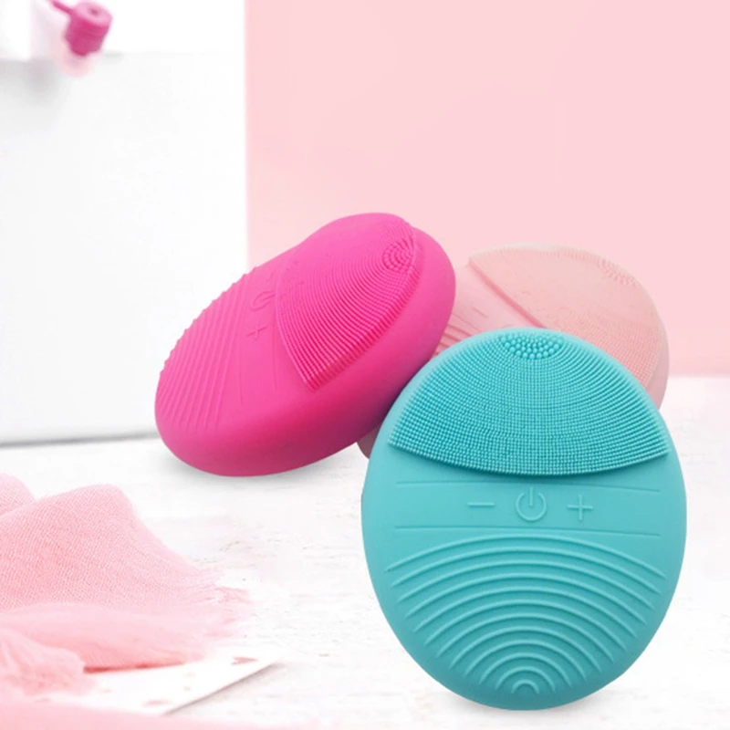 Cross Border for Electric Silicone Cleansing Instrument Vibration Facial Cleansing Instrument Face Cleaner