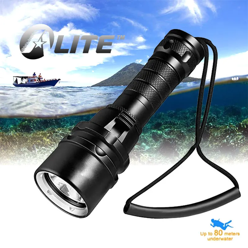 TMWT Портативный 10 W CREE XML T6 светодиодный фонарик Дайвинг красный УФ желтый Факел Flash