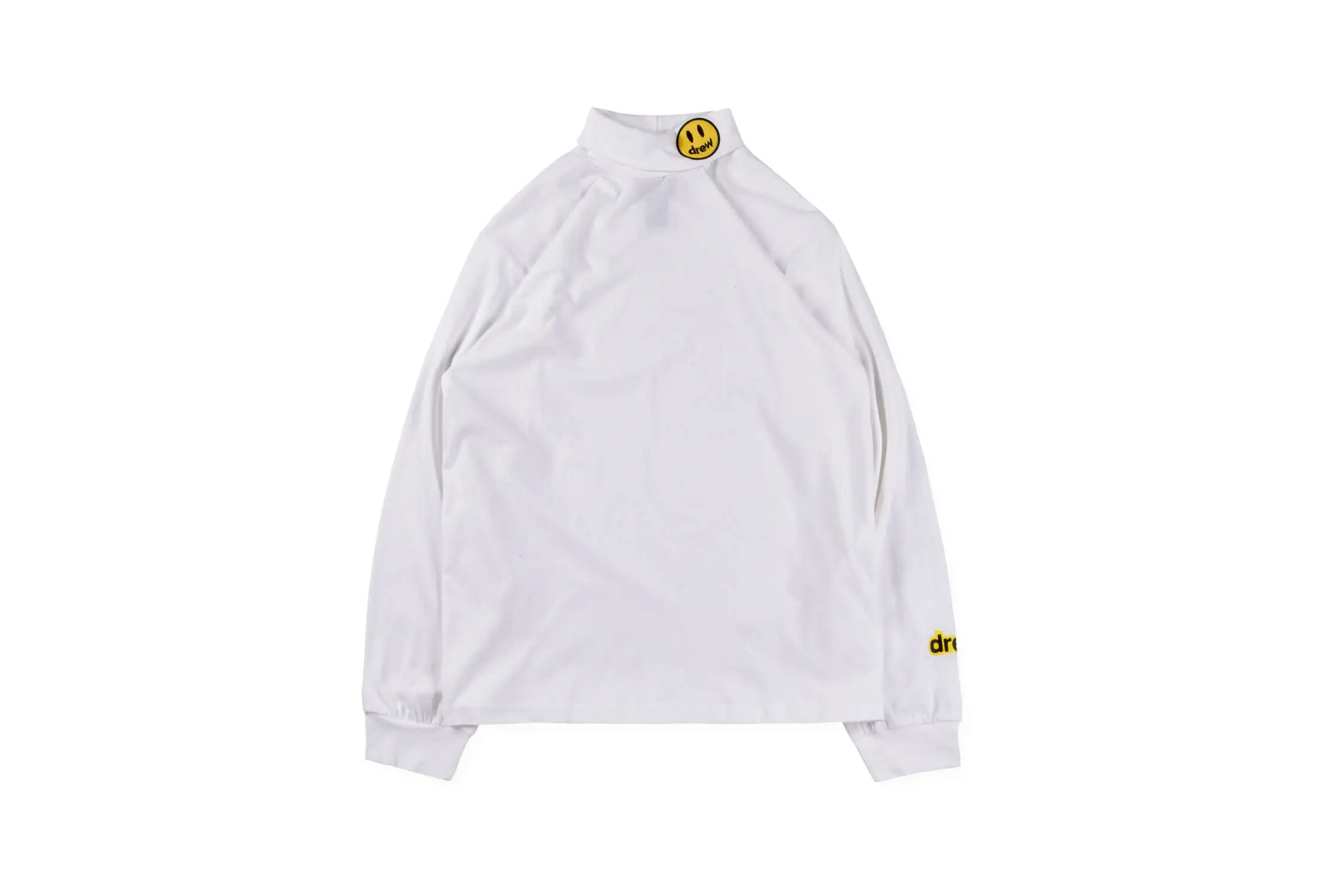 19SS DREW HOUSE футболка с длинным рукавом, улыбка на шее, для мужчин и женщин, grace Limited Drew House, футболка, уличная одежда, хип-хоп drew top