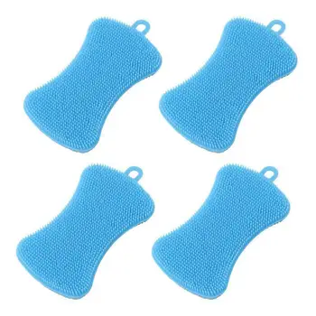 

4pcs Silicone Dish Washing Brush Soap Shape Bowl Cleaning Brush Dish Pan Kitchen Cleaner Washing Tool Dropshipping